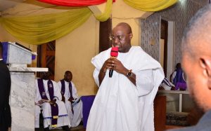HE Biodun Oyebanji speaking at the occasion.